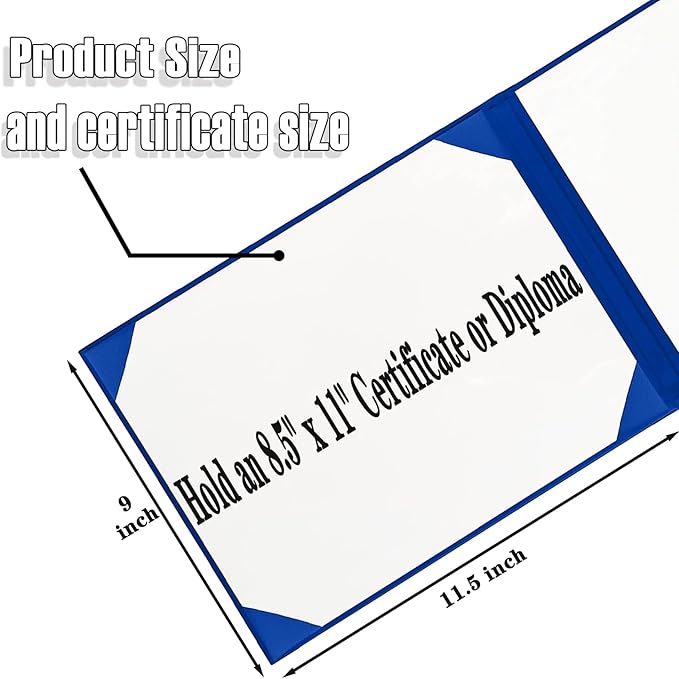 Happy Secret Diploma Cover 8.5"x 11" Diploma Holder Graduation Certificate - Image 2
