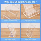 NIUBEE Acrylic Business Card Holder 8 Slots - Image 2