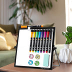 Small Magnetic Desktop White Board – Portable Mini Easel Dry Erase Whiteboard - Image 8