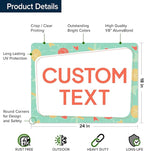 Custom Sign, Custom Street Sign, 11 Font Colors, 13 Font Styles, 4 Hole Options - Image 6
