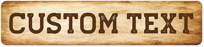 Custom Sign, Custom Street Sign, 11 Font Colors, 13 Font Styles, 4 Hole Options by MySignCenter