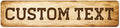 Custom Sign, Custom Street Sign, 11 Font Colors, 13 Font Styles, 4 Hole Options by MySignCenter