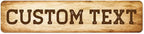 Custom Sign, Custom Street Sign, 11 Font Colors, 13 Font Styles, 4 Hole Options by MySignCenter
