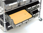 Seville Classics Commercial 7-Tier Platinum/Gray NSF 22-Bin Rack Storage System - Image 5