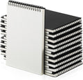 Engrowtic 24 Pack Graph Paper Spiral Notepad A5 Top Wirebound Notepad Grid by Engrowtic