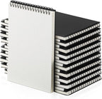 Engrowtic 24 Pack Graph Paper Spiral Notepad A5 Top Wirebound Notepad Grid by Engrowtic