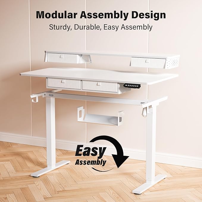 Kingant 48 x 24 Inch Electric Standing Desk - Image 8