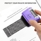 Miseyo Wide Identity Theft Protection Roller Stamp Set - Image 4