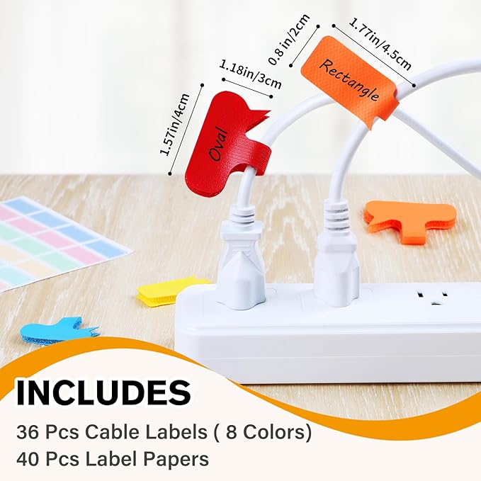 SummerBrite 36-Pack Large Cable Labels - Image 2