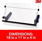 3m adjustable in-line document holder, black, dh640, 1, package contents
