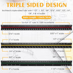 Macarrie 10 Pcs Architectural Scale Triangular Ruler 12" Architect Engineers - Image 3