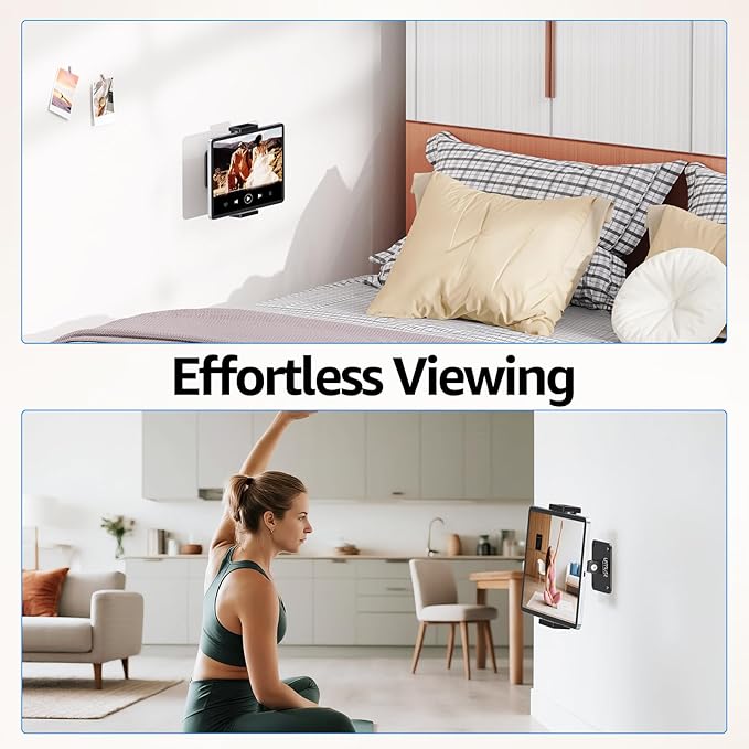 Urmust Universal Tablet Wall Mount Holder, 360° Adjustable, - Image 3