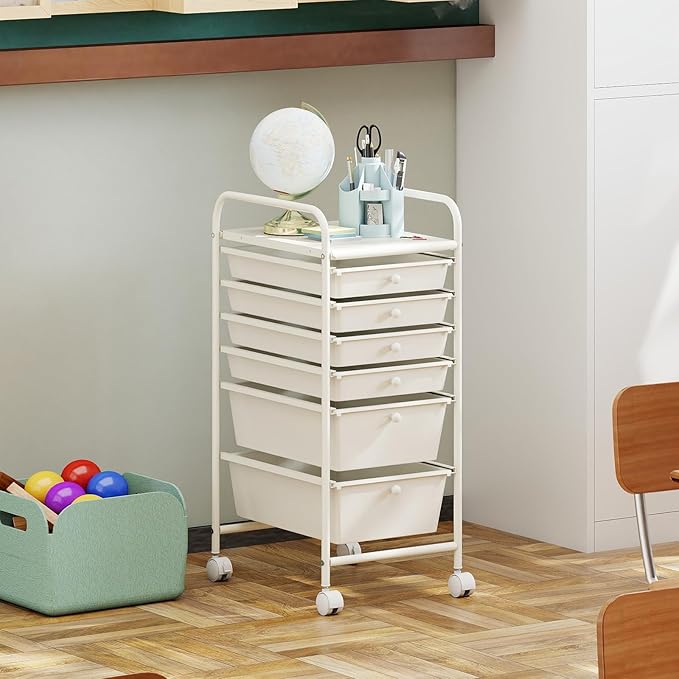 RELAX4LIFE 6-Drawer Rolling Storage Cart - Image 8