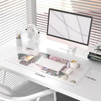 QIYI Large Mouse Pad, PU Leather Desk Blotter Protector, Waterproof Computer - Image 2