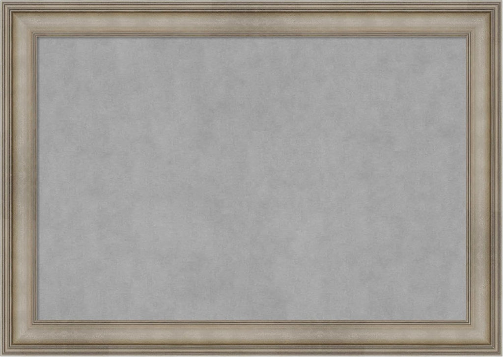 Amanti Art Silver Framed Magnetic Board 29x41 Large Vision Board