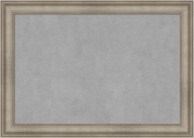 Amanti Art Silver Framed Magnetic Board 29x41 Large Vision Board by AmantiArt