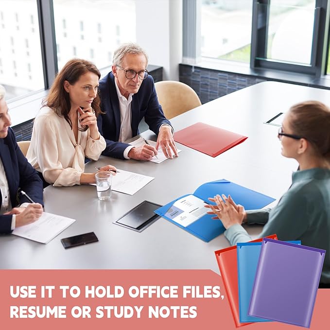 Henoyso 12 Pcs Plastic Folders - Image 6