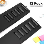 Zoenley A4 Plastic Clipboard Set of 12, 8.5 x 11 Clip Board - Image 3