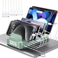 Charging Station for Multiple Devices, Zobirez 10-Port USB C Fast Charger by Zobirez