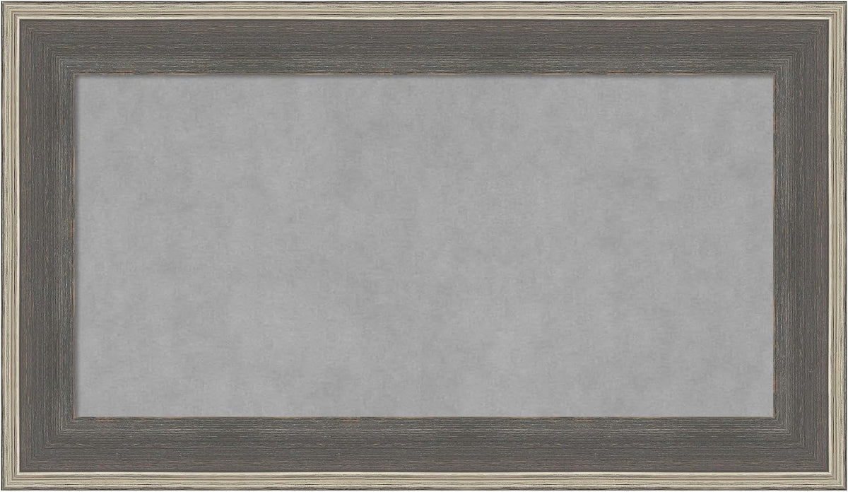 Amanti Art Grey Framed Magnetic Board 17x29 Small Vision Board