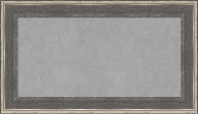 Amanti Art Grey Framed Magnetic Board 17x29 Small Vision Board by AmantiArt