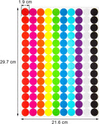 Boao 2800 Pieces 3/4'' Round Dot Stickers, Circle Dot Coding Labels Multicolor, Polka Circle Assorted Colors Sticker for Classroom, Office or Family