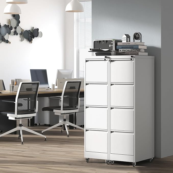 IKIMI 4 Drawer Locking File Cabinet - Image 8