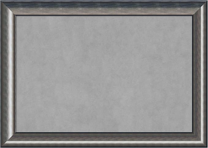 Amanti Art Silver Framed Magnetic Board 30x42 Large Vision Board by AmantiArt