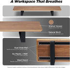 ULTRARM Moodular Wooden Monitor Stand 33.4” Desk Organizer - Image 3