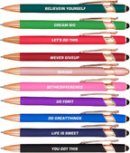 CRME 10 Colore Inspirational Pens Set Laser Engraving Every Pen has Different by Unknown
