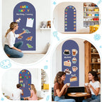 WUPIOS Magnetic Wall Decal Dusty Blue Magnetic Chalkboard - Image 7