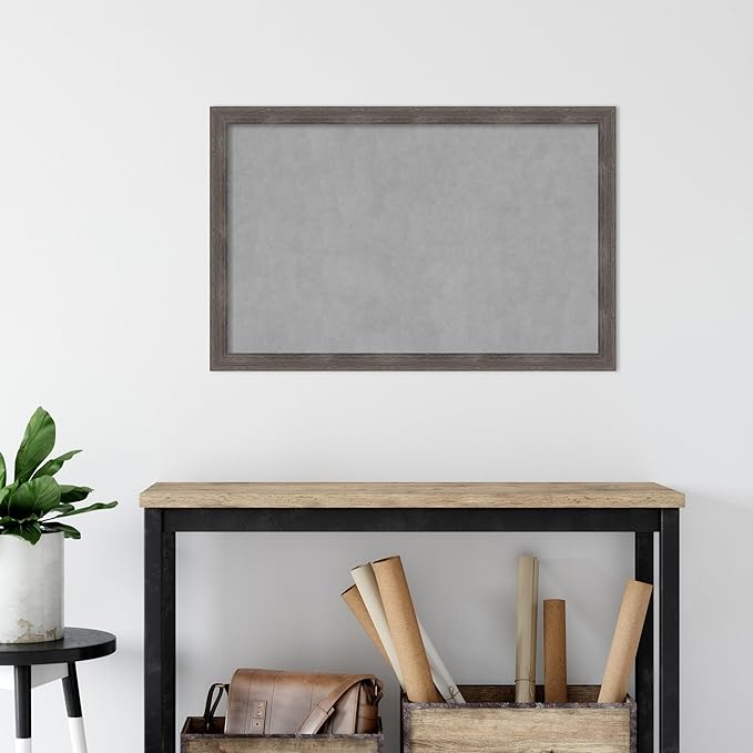 Amanti Art Grey Framed Magnetic Board 23x35 Large Vision Board - Image 5