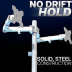 VIVO Dual Monitor Desk Mount, Heavy Duty Fully Adjustable Stand, Fits 2 LCD LED - Image 8