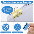 300 Pcs Medium Binder Clips Paper Clips Office Supplies Paper Clamps - Image 3