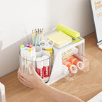 Marbrasse Desk Organizer with 2 Drawer, 360°Rotating Pen Holder, Desk - Image 6
