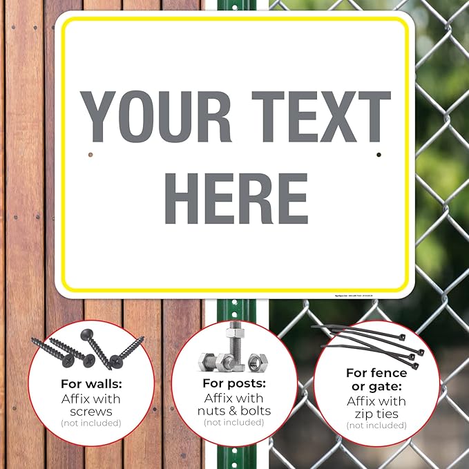 Personalized Custom Customize for Office, Delivery Yellow Sign, 24x30 Inches - Image 4