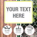 Personalized Custom Customize for Office, Delivery Yellow Sign, 24x30 Inches - Image 4