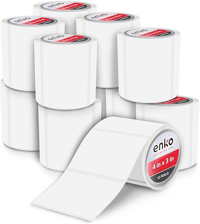 enKo 4" x 3" Labels for Zebra Desktop Printers by enKoProducts