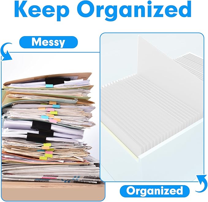 Two Pocket Folders, PANDRI 50 Pack 2 Pocket Folders, Letter Size Paper File - Image 5