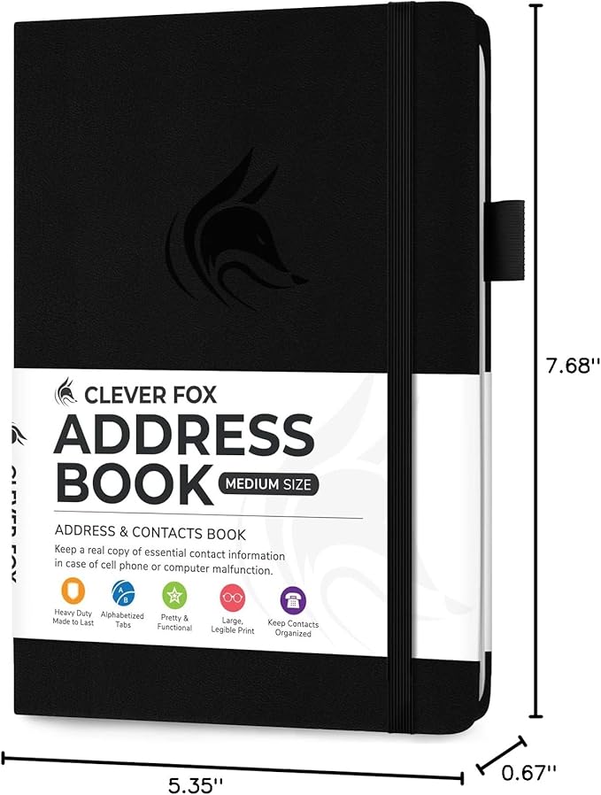 Clever Fox Address Book with alphabetic tabs - Image 7