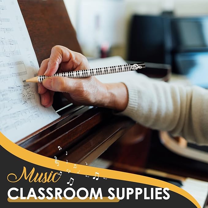 TaoBary 200 Pieces Music Pencils Bulk Music Classroom Supplies Piano Note - Image 3