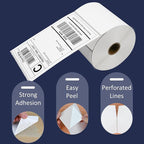 L LIKED 16 Rolls 4" x 6" Direct Blank Thermal Shipping Labels - Image 3