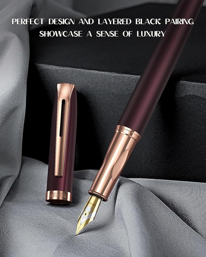 BOCIYER samurai Fountain Pen Set, Hand Polished Medium Nib, Calligraphy Nib - Image 3