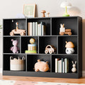 Cozy Castle Black Bookshelf, 3-Tier Open Shelf Bookcase, 10 Cube Storage by CozyCastle