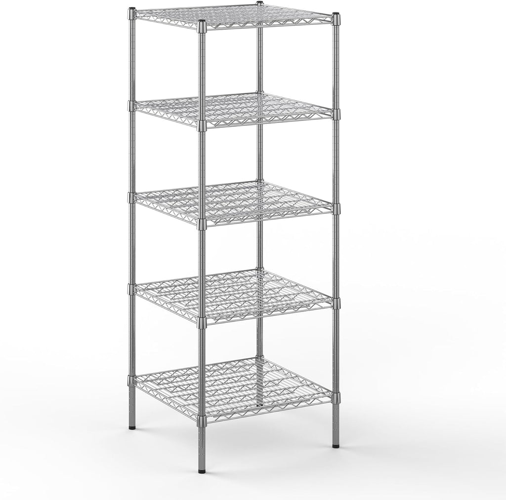 Regal Altair 24" Deep x 24" Wide x 64" Height Wire Shelving Kit | 5-Tier | NSF