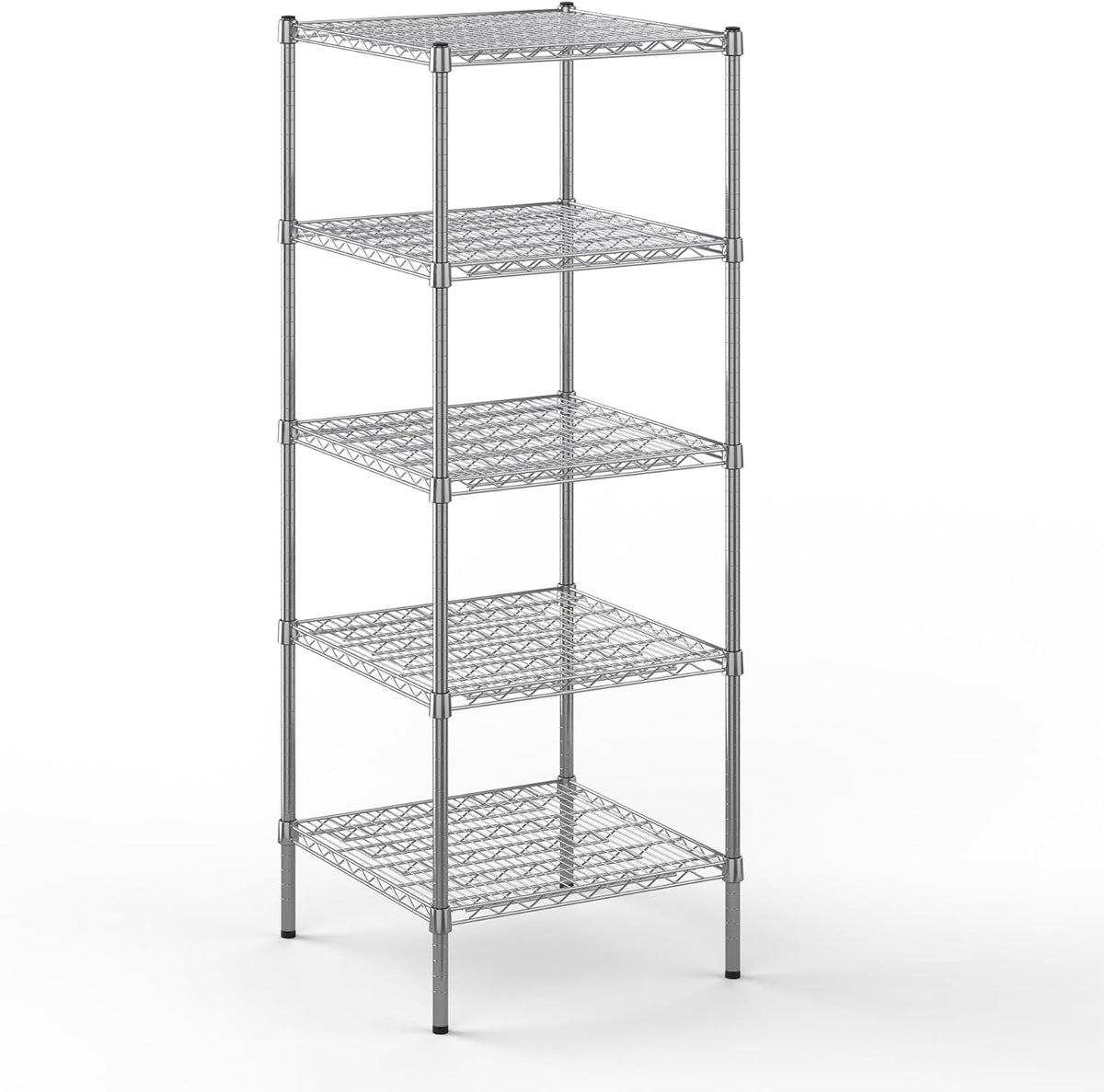 Regal Altair 24" Deep x 24" Wide x 64" Height Wire Shelving Kit | 5-Tier | NSF