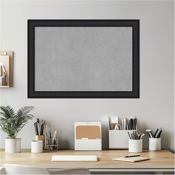Amanti Art Black Framed Magnetic Board 19x27 Medium Vision Board - Image 7