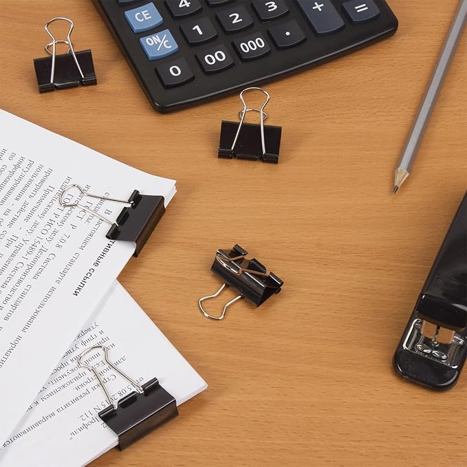 170 Pcs Binder Clips Assorted Sizes, Small Binder Paper Clips - Image 8