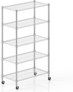 Himimi 5-Tier Heavy Duty Steel Wire Rack Storage Shelving, Adjustable Metal - Image 7