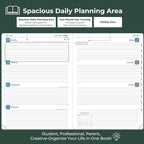 IN-LUXPRO Planner 2026 Daily Weekly and Monthly, 11.5"x8.5", 12 Months Spiral - Image 3